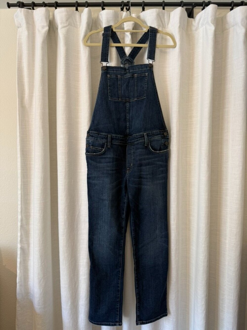 Hatch x Current/Elliott "The Easy" Denim Maternity Overalls Size 1 EUC